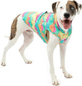 Kurgo Loft Dog Jacket - Reversible Cozy Coat for Outdoor Adventures - Water Resistant - Athletic Fit - Machine Washable Fabric - Reflective Dog Gear - Small - Watercolor Stripe