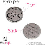 Lifetime Custom Engraved Dog ID Tag – Stainless Steel Pet Tag for Dogs & Cats, Double-Sided Personalization | Fits Collar, Harness, Leash