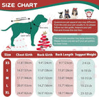 Queenmore Christmas Dog Sweater - Knitted Pullover Turtleneck Outfit, Warm Clothes for Small Dogs Boys or Girls L