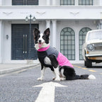 Warm Fleece Dog Coats for Medium Dogs,D-Rings Waterproof Puppy Jacket for Cold Winter,Pink L
