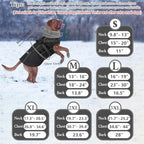 Doglay 2 in 1 Dog Coat with Harness Built-in, Waterproof Dog Winter Jacket with Pocket & Poop Bags, Reflective Adjustable Pet Winter Coat for Small, Medium, Large Dogs