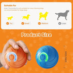 2PCS Shaky Ball Toy for Dogs, Vibrating Dog Ball, USB Rechargeable, Interactive, Automatic Moving, Bouncing, Perfect for Small, Medium, Large Dogs (Small, Swirls)