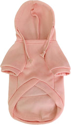 Jecikelon Pet Dog Cold Weather Coat with Pocket Winter Dog Hoodie Warm Puppy Clothes for Small Dogs Chihuahua Clothing (Pink, Medium)