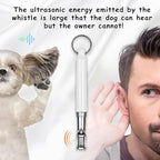 Dog Whistle to Stop Barking Neighbors Dog,2 Pcs Adjustable Ultrasonic Silent Dog Whistle