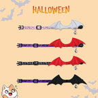 1 PC Bat Wing Cat Collar with Bell, Adjustable Kitten Collar with Safety Breakaway Buckle for Boy&Girl Cats, Halloween Christmas Cat Accessories for Kitten Puppy
