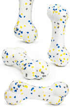 7.28" Indestructible Large Bone Balls for Aggressive Chewers Durable Stick Bouncy Interactive Chew Toy for Dogs Fetch Game Lightweight Floating Outdoor Training, White
