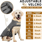 Fleece Dog Coat Pet Jacket Reflective for Cold Weather for Extra Large to Small Pets(Grey,L)