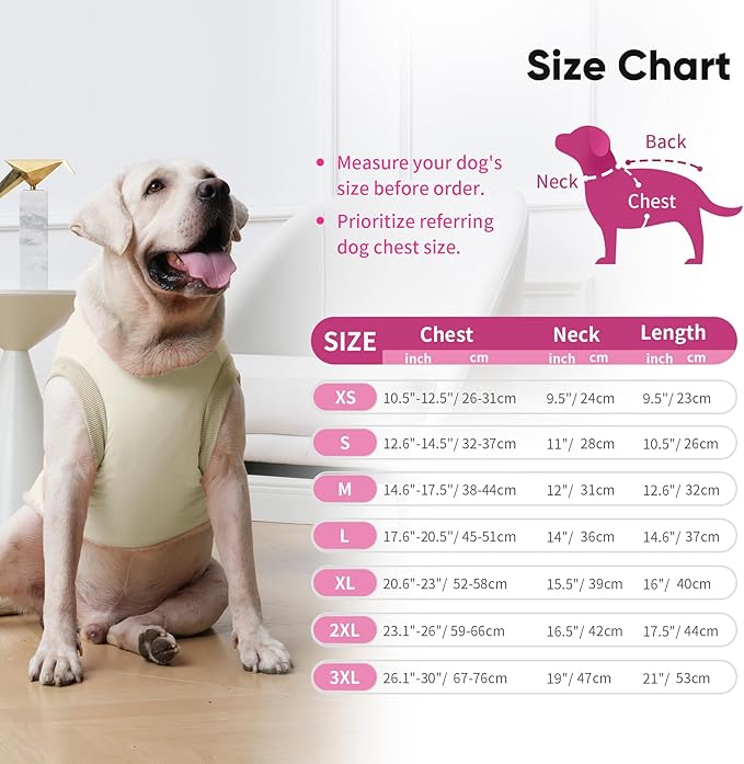 Fleece Lining Dog Hoodie with Harness Built in,Extra Warm Medium Dog Jacket in Winter Doggie Coats with Hooded,Light Yellow L