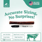 BARK'N BIG 6 Inch Odor Free Bully Sticks for Dogs Made in USA - Single Ingredient Dog Chew - Premium Pizzle Sticks - Beef Pizzles for Small and Medium Breeds - 12 Count