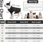 FUAMEY Dog Fleece Vest for Small Dogs,Warm Stretchy Dog Sweatshirts Pullover with Leash Hole Dogs Sweater Soft Pet Turtleneck Cozy Pet Vest Lightweight Sleeveless Black S
