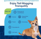 NaturVet Quiet Moments Calming Aid Dog Supplement, Helps Promote Relaxation, Reduce Stress, Storm Anxiety, Motion Sickness for Dogs (Quiet Moments Plus Hemp, 180 Soft Chews)
