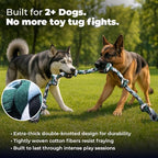 Giant Dog Rope Toys for Extra Large Dogs - 42 Inch, 6 Knot Tough Rope Chew Toys for Large Dogs - Benefits Non-Profit Animal Rescue - Indestructible Dog Toy for Aggressive Chewers