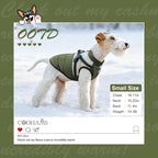 Dog Winter Coat for Small & Medium Dogs (Up to 31lb), Waterproof Dog Coat with Harness, Puppies Windproof Puppy Puffer Jacket, Snowsuit for Dachshund,Frenchie, Corgi (Classic Green, XLarge)
