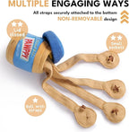 CHEWFFON Interactive Dog Enrichment Toy, Cute Crinkle&Snuffle Puppy Toys, Hide & Seek Puzzles, Peanut Butter Jar Toys for Brain Stimulation, for All Dog Sizes