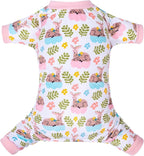 CuteBone Small Dogs Outfit Soft Puppy Onesies Pjs Dog Pajamas Pet Coat Cat Apparel Comfy Doggie Jumpsuit Bodysuit for All Seasons P286M