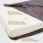 Laifug Orthopedic Memory Foam Pet(40"x 25"x 4",Slate Grey)/Dog Bed with Durable Waterproof Liner and Removable Washable Cover