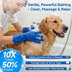 Pet Steam Brush Set for Dogs & Cats, Includes 3-in-1 Self Cleaning Spray Comb, Waterless Shampoo, Defur Tool, Bath Gloves, Bath Brush, Tooth & Ear Brush, Towel (11PCS)