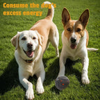 Smart Interactive Dog Toy Automatic Moving Bouncing Chew Herding Ball E-TPU Material for Large and Medium-Sized Dogs Keep Them Busy USB Rechargeable (Grey)