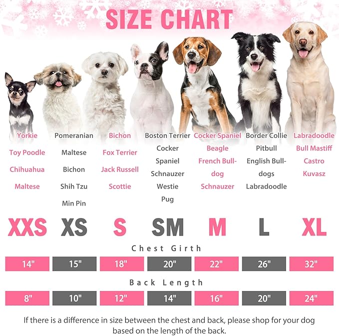 SCENEREAL Dog Pajamas for Medium Dogs Girl - Soft Warm Pet Sweater Clothes, Pink Puppy Onesie Outfits for Doggie Winter Christmas Thanksgiving - Dog Jammies Pjs