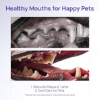 HICC PET Teeth Cleaning Gel for Dogs and Cats, Vet-Recommended Dog Dental Care Toothpaste Alternative for Breath Freshener, Ggingivitis Treatment, Prevent Infection, Plaque & Tartar Remover, 2 Fl Oz