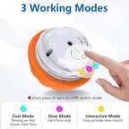 Interactive Dog Toys, Automatic Rolling Ball for Puppy/Small Dogs, Squeak Dog Toy, Touch Activated, USB Rechargeable