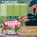 KAMA BRIDAL Dog Spring Autumn Winter Coat Pullover Fleece Vest for Cats & Small/Medium Dogs - Thin Sweater, Pink & White Plaid (L)