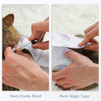 ANWA 2 Pack Cat Recovery Suit - Breathable Cat Onesie for Cats After Surgery Female, Kitten Surgery Recovery Suit Female Abdominal Wounds