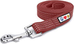 Pawtitas 6 FT Pet Puppy Leash Reflective Dog Leash Comfortable Handle Highly Reflective Threads Heavy Duty Dog Training Leash Available as a 6 ft Small Dog Marsala Leash
