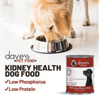 Dave's Pet Food Kidney Care Dog Food (Tuna Pate), New Recipe! Wet Renal Dog Food, Low Phosphorus, Renal Kidney Support, Vet Formulated, 13.2 oz, (12 Pack)