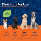 NaturVet All-In-One Puppy Daily Care, 6-In-1 Support Dog Soft Chews to Help Bones, Joints, Digestion, Teeth, Cognition, and More, Hickory Smoked Bacon Flavored Pet Supplement for Puppies, 60 Count Jar