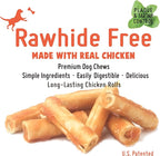 Gluten Free Rawhide Free Dog Chew Chicken Rolls Mini 2.5" for Small Dogs 10 pcs/Pack (Mini 2.5" 10pcs/Pack x2 Packs)