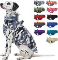 Dog Coat for Large Dogs, Dog Winter Jacket-X Large Warm Dog Coat with Harness Reflective Dog Vest Water-Resistant Dog Snowsuit Dog Snow Jacket for Large Dogs Beagle, Corgi, Grey-Camouflage