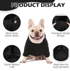 EXPAWLORER Textured Cable Knit Basic Dog Hoodie, Elevated Style Dog Sweater with Leash Hole and Pocket, Soft and Warm Pet Winter Coat, Cold Weather Clothes for Small Medium Large Dogs Cats,Black S