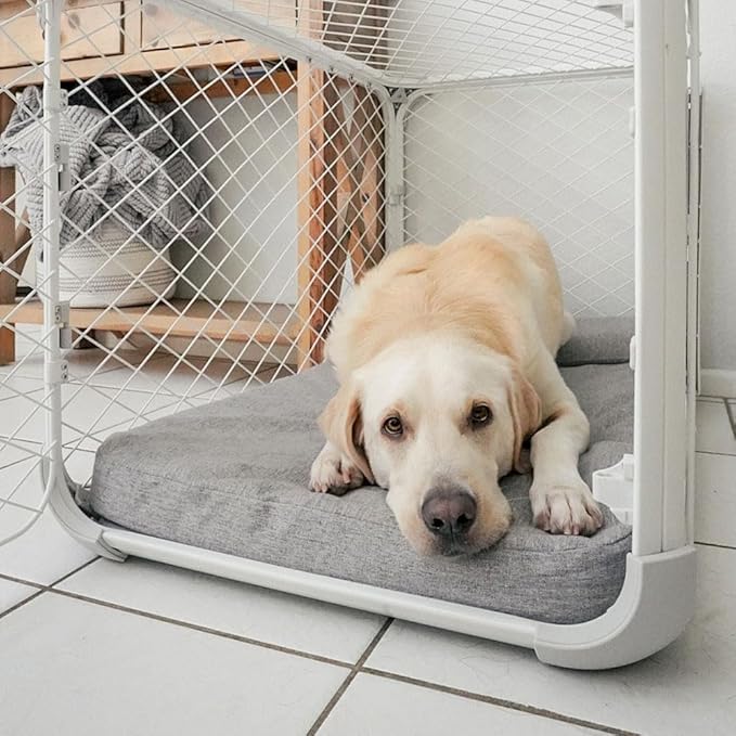 Diggs Bolstr Orthopedic Dog Bed with Headrest - Dog Crate Bed for Evolv Crate & Other Standard Pet Kennels - Durable & Comfortable - (Large)