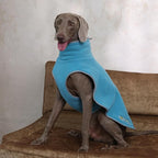 ROZKITCH Reversible Warm Dog Sweater Coat Jacket Thickened Thermal Sherpa Sweaters Reversible Fleece Vest Pet Clothes with 2 Sides for Cold Weather Winter for Giant Breeds Bluegreen 5XL