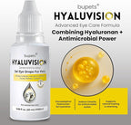 Hyaluvision Gel Eye Drops for Pets – 0.40% Hyaluronan, Relieves Dry Eyes & Infection, Soothes Allergy & Pink Eye, Lubricant, Hydration & Tear Stain Remover, 0.68 fl oz