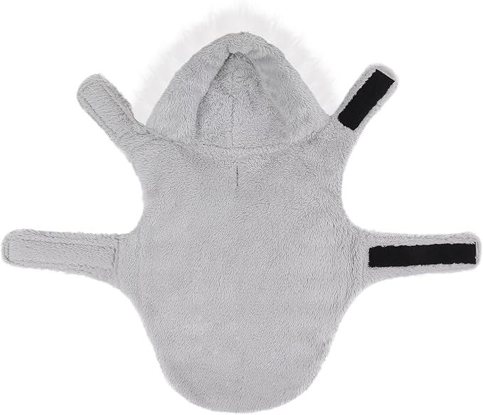 HDE Dog Puffer Jacket Fleece Lined Warm Dog Parka Winter Coat with Harness Hole Patriotic - XXL