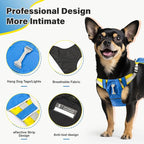 No Pull Dog Harness, 2 in 1 Retractable Harness with Auto-Lock, Reflective Breathable Mesh and Handle, Adjustable Leash Set for Small, Medium,Large Dogs,Cats (Color 2, S)