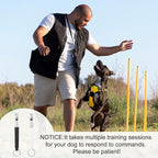 2 Pack Dog Whistle to Stop Barking Neighbors Dog, Professional Adjustable Ultrasonic Silent Dog Whistle for Dog Training Whistle for Recall or Scare Dogs Away with Lanyard (Black & White)