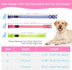 YFbrite Light up Dog Collar, USB Rechargeable LED Puppy Collar Super Bright Adjustable Glowing Dog Lights for Night Walking (Design 2- Pink, Medium)