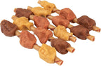 SmartBones Smart Kabobz, Treat Your Dog to a Rawhide-Free Chew Made With Real Chicken, Beef and Pork, 12 Count (Pack of 1)