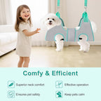 Dog Grooming Hammock, Dog Grooming Harness for Small Dogs, Dog Hanging Harness for Nail Trimming with Pet Nail Clippers Nail Trimmers Grooming Scissors, Dog Grooming Sling
