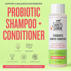 Skout's Honor Probiotic Dog Shampoo & Conditioner with Avocado Oil & Omega-3s, 97% Natural, Paraben & Sulfate-Free, Cruelty-Free, 16oz, Sunkissed Coconut, 2-Pack