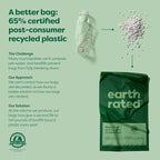 Earth Rated Dog Poop Bags, Thick Grab and Go Single Roll, Ideal for Backyard Pickups, Lavender Scented, 100 Count