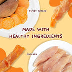 Jungle Calling Chicken & Sweet Potato Dog Treats – Gluten-Free, Grain-Free, High-Protein Natural Chews for Medium/Large Breeds, Edible Pet Snacks,10.6 oz