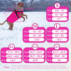 Doglay 2 in 1 Dog Coat with Harness Built-in, Waterproof Dog Winter Jacket with Pocket & Poop Bags, Reflective Adjustable Pet Winter Coat for Small, Medium, Large Dogs