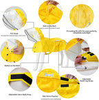 Waterproof Dog Raincoat, Adjustable Reflective Lightweight Pet Rain Clothes with Poncho Hood (Yellow(Water-Activated Color Change), X-Large)