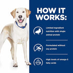 Hill's Prescription Diet d/d Skin/Food Sensitivities Potato & Duck Formula Dry Dog Food, Veterinary Diet, 8 lb. Bag