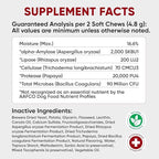 Chewable Probiotics for Dogs - Immune Support - Digestive Health - Probiotic Chews for Gut Health, Itchy Skin, Diarrhea - USA Product, Enzymes - Dog Digestive Support & Allergy Relief Chews