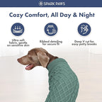Spark Paws Knit Dog Sweater – Ultra Soft Warm Winter Dog Sweater for Small, Medium & Large Dogs – Stretch Fit Pet Sweater for French Bulldog, Pitbull, Girl & Boy Dogs Jacket, (Pine Green, XL)